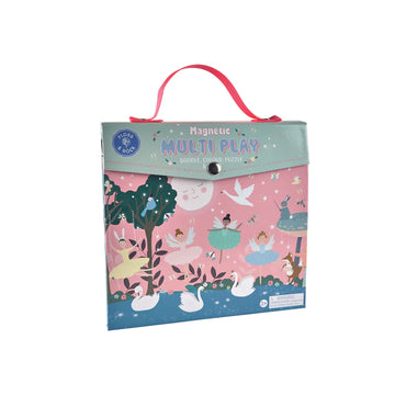 Enchanted Magnetic Multi Play - Handmade Canadian Enchanted Magnetic Multi Play set with fairy tale characters, unique gift packaging.