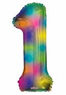 34" Number Helium Balloons (gold, silver and rainbow)-22