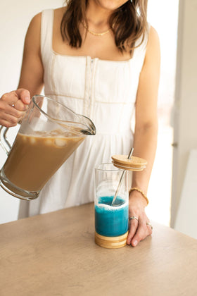 Resin Accented Glass Tumblers