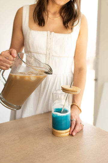 Resin Accented Glass Tumblers