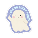 I Can Do Scary Things Ghost - Spooky Vinyl Sticker-1