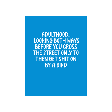 Adulthood Birthday Card