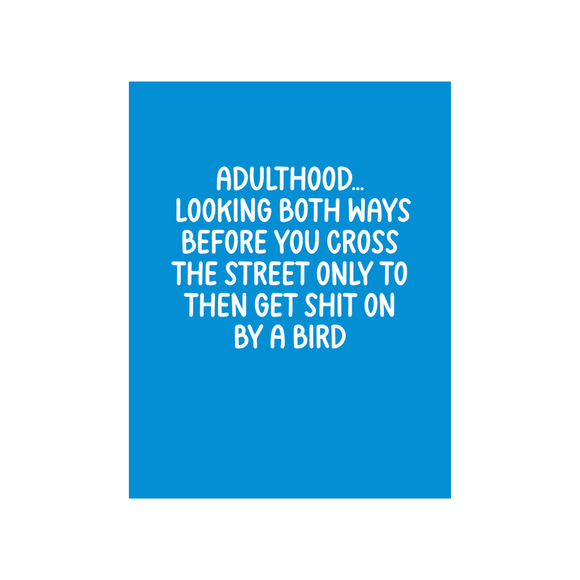 Adulthood Birthday Card