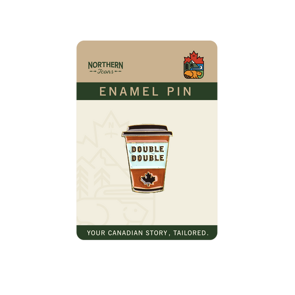 Double Double Coffee Cup Enamel Pin