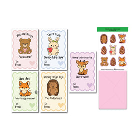 Woodland Valentine Set - Card Set