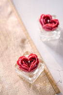 Heart Peony Tealight Candle | Soy Wax Blend-5