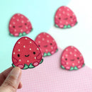 Happy Strawberry Embroidered Patch-3