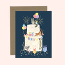 Party Cat Cake Birthday Card-1