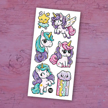 The Rainbow Unicorns - Temporary Tattoos