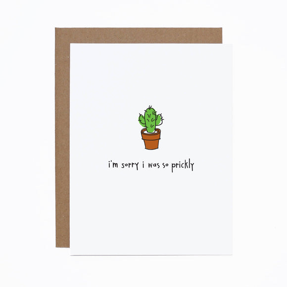 Sorry Prickly Card