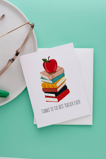 Thanks To The Best Teacher Ever! - Greeting Card - 0