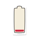 Drained Battery Vinyl Sticker-1