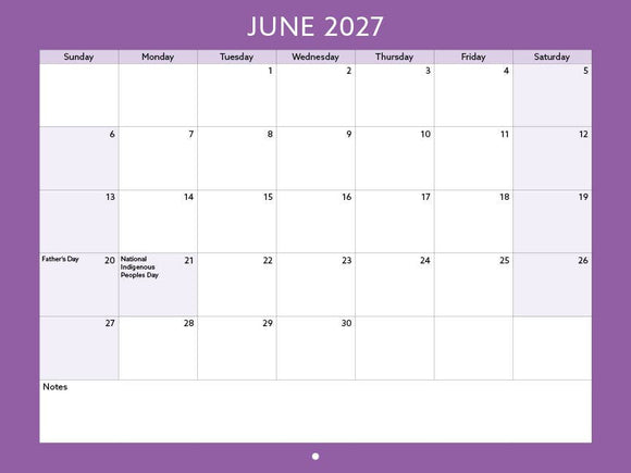 2027 Toronto Neighbourhood Calendar - 12" X 9"