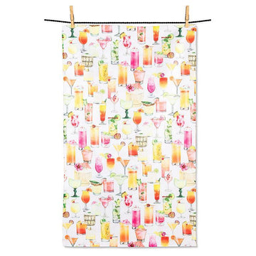 Cocktails Double Sided Kitchen Towel