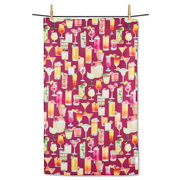 Cocktails Double Sided Kitchen Towel - 0