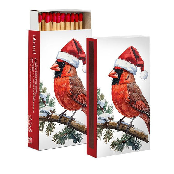 Cardinal in Santa Hat Christmas Matches- 45 Pcs