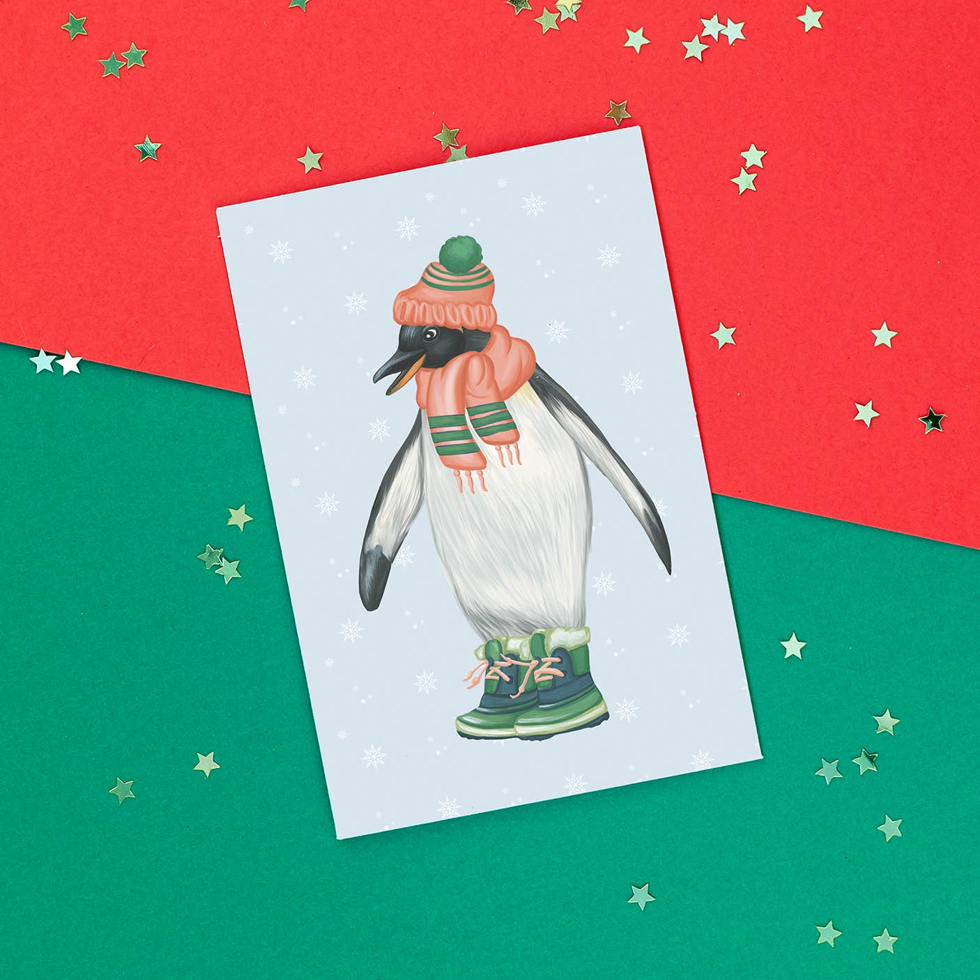 Penguin Wearing Boots card