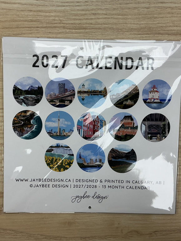Places Of Canada 2027 Wall Calendar