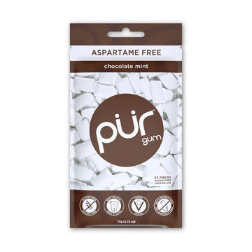 PUR Chocolate Mint Gum (55pc Bag)