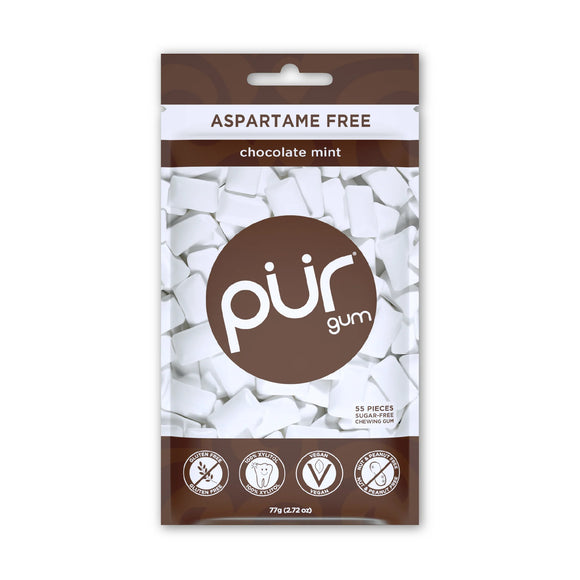 PUR Chocolate Mint Gum (55pc Bag)