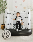 Magic Bounce House – Mini Cordless Indoor Bouncer in Monochrome Smiley-3