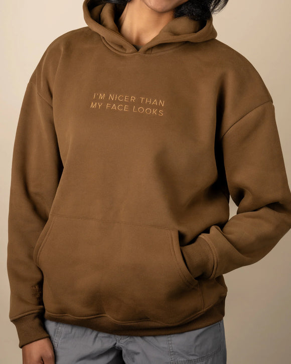 Nicer Than My Face Hoodie