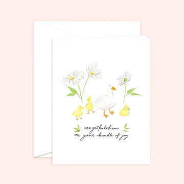 Congratulations on your Bundle of joy Baby Card | Ducklings - 0
