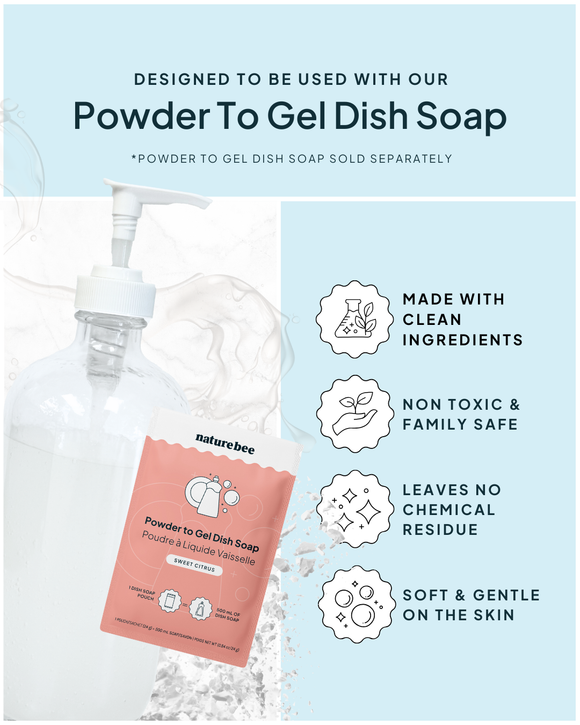 Glass Dish Soap Bottle