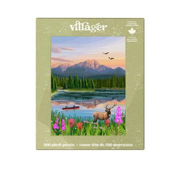 Villager Puzzles | Jasper Flowers | 500-Piece Puzzle | Designed in Canada - 0