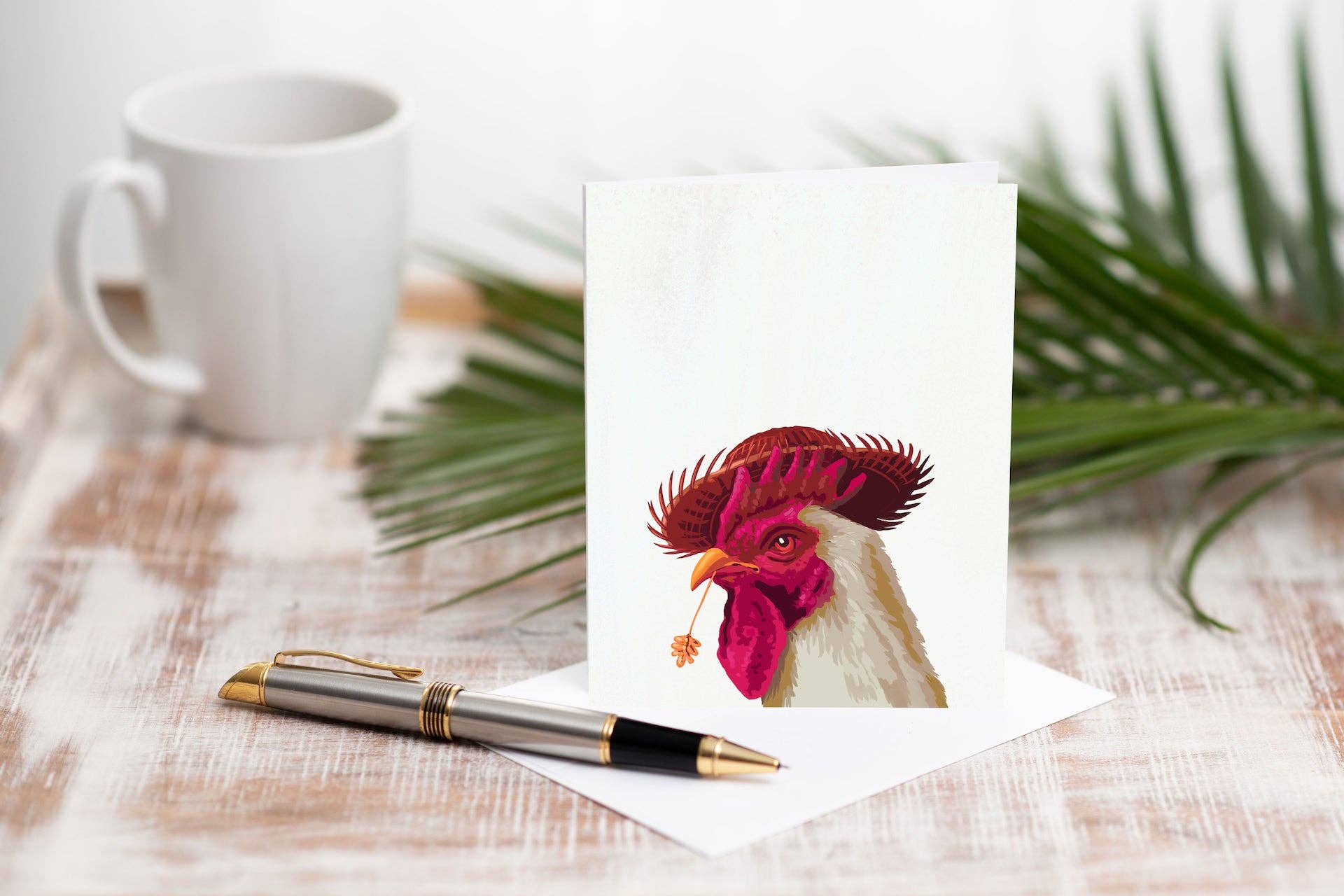 Rooster Greeting Card