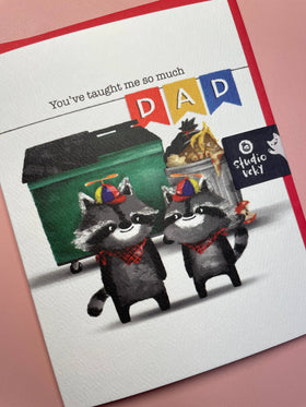 Greeting Card - Raccoon Dad - 0