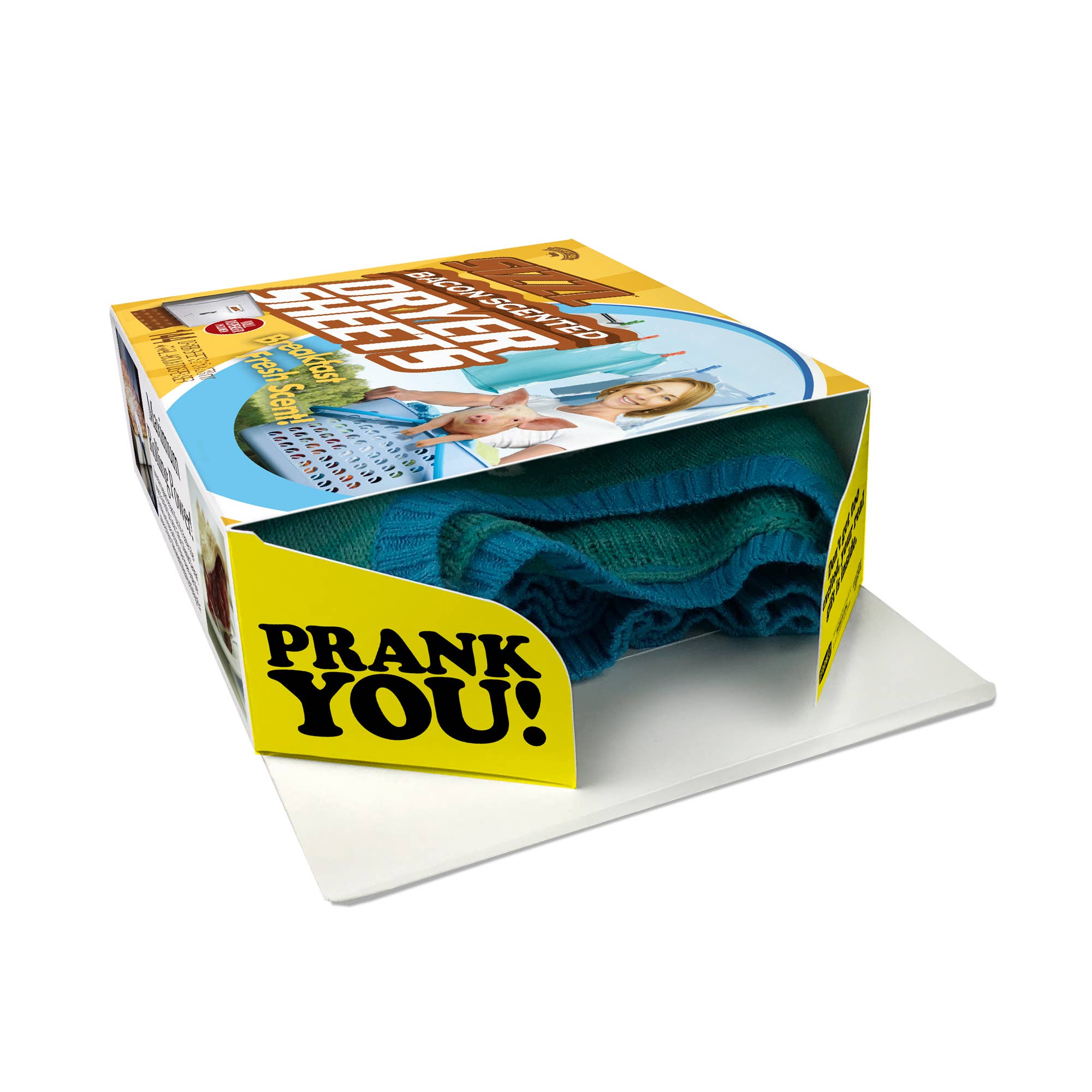 Prank Gift Box Sizzl Bacon Dryer Sheets