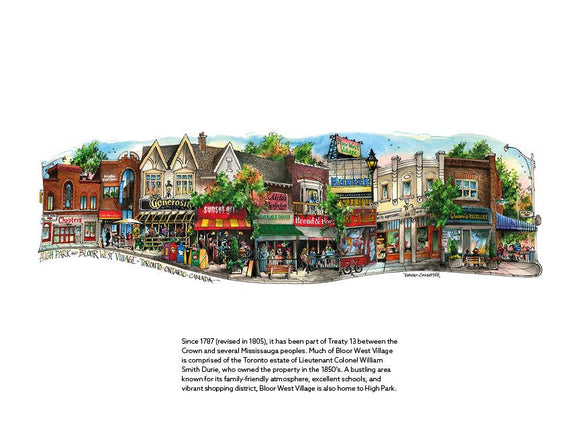 2027 Toronto Neighbourhood Calendar - 12" X 9"