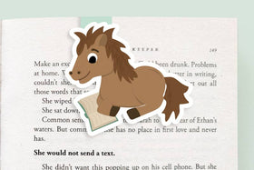 Reading Horse - Jumbo Magnetic Bookmark