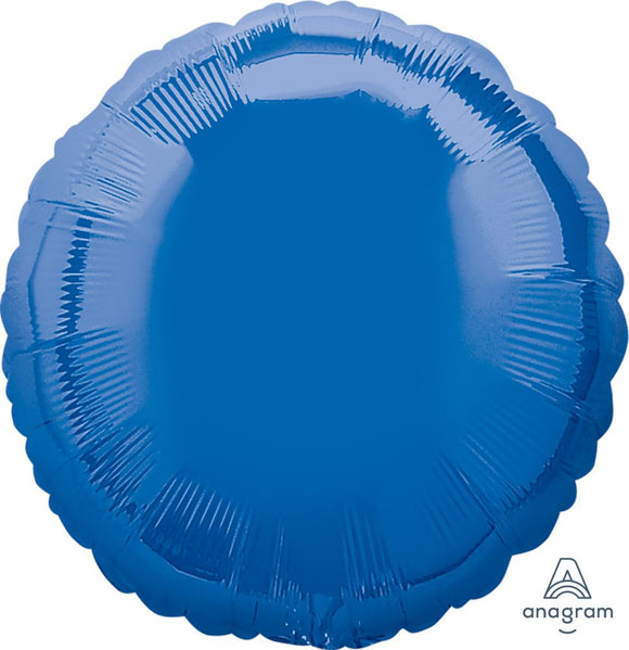 18" Mylar/Foil Circle Helium Balloons (various colours)