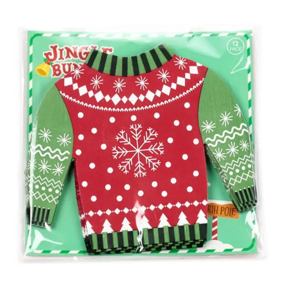 Christmas Jumper 3-Ply Paper Napkins, 12 Pack