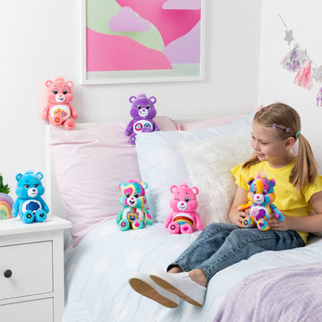 Care Bears - Fun Size Sparkle Plush - Collection of unique handmade Canadian Care Bears sparkle plush toys in colorful designs, perfect gift for kids.