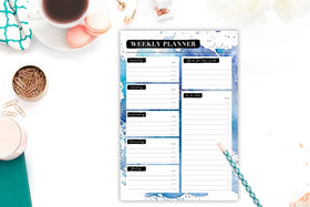 Weekly Desk Pad - Weekly Planner, To Do List, Goals - 0