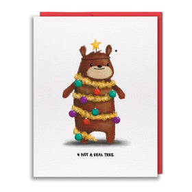 Greeting Card - Tree Bear Wow
