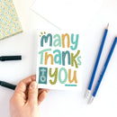 Many Thanks Thank You Card-5