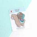Sloth and Alpaca Adventurer Embroidered Iron On Patch-3