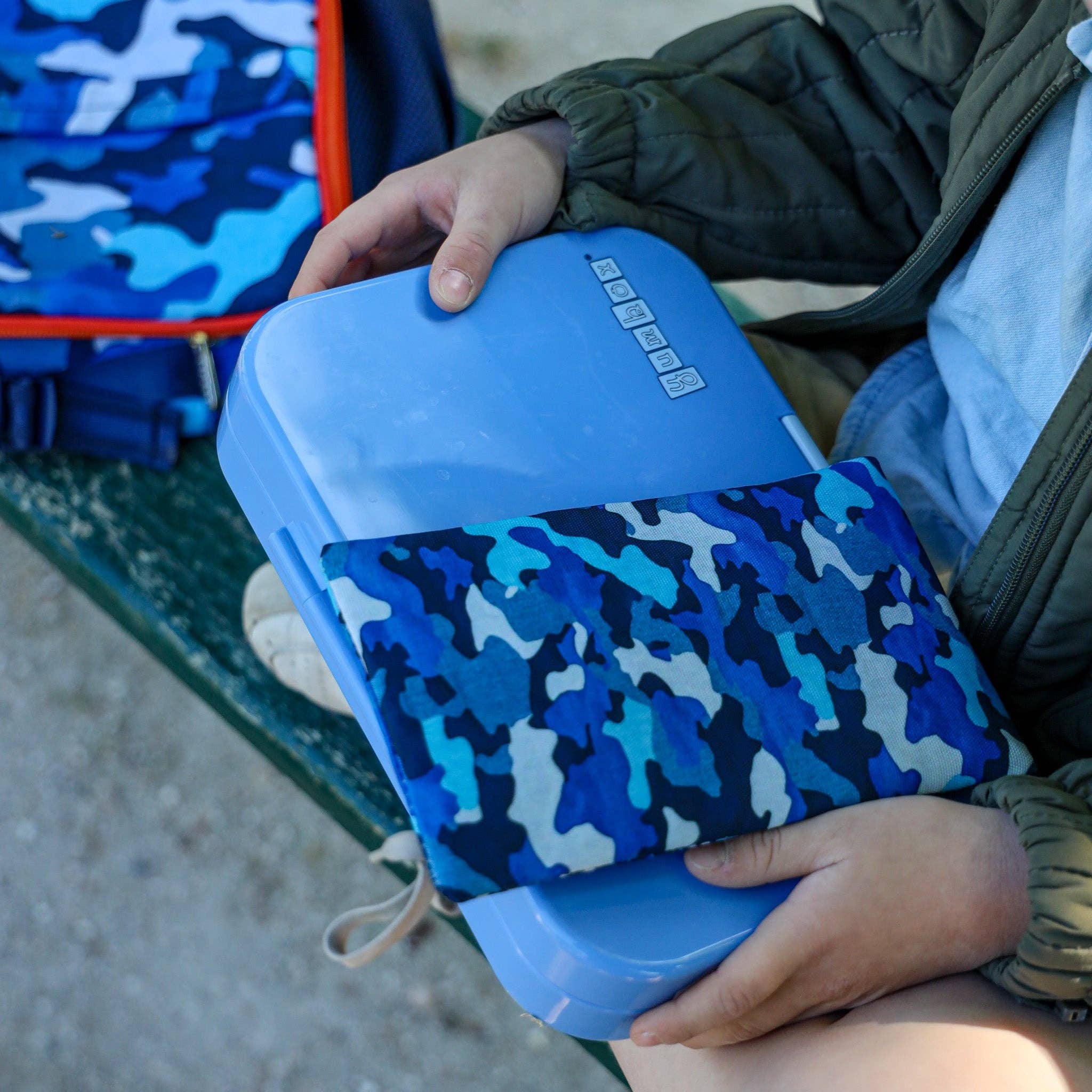 Gel Ice Packs in Fabric Sleeves 2-Pack - Sharks & Camouflage