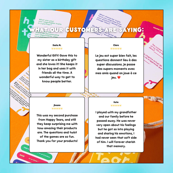 Happy tears: kids edition (bilingual conversation cards)