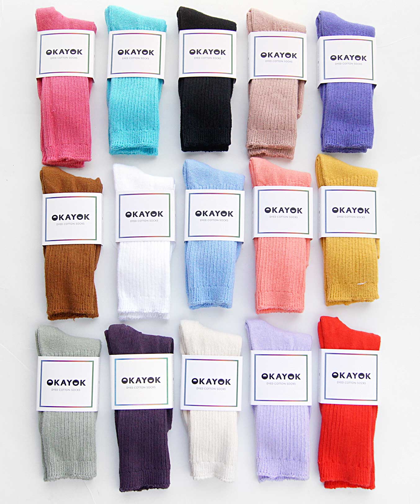 Dyed Cotton Socks | Made in Canada | Various Colours