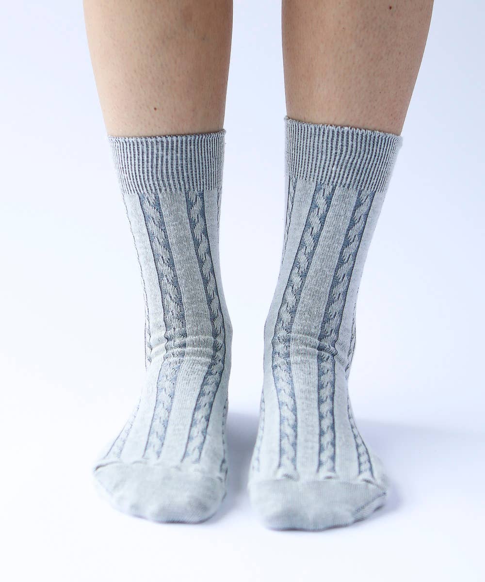 Cable Knit Dress Socks | Made in Canada | Various Colours | Caribou Gifts Inc. Cable Knit Dress Socks | Made in Canada | Various Colours | Caribou Gifts Inc.