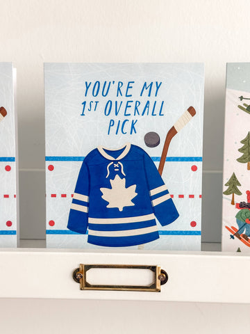 First Overall Pick Toronto Leaf Hockey Jersey -Birthday Card - 0