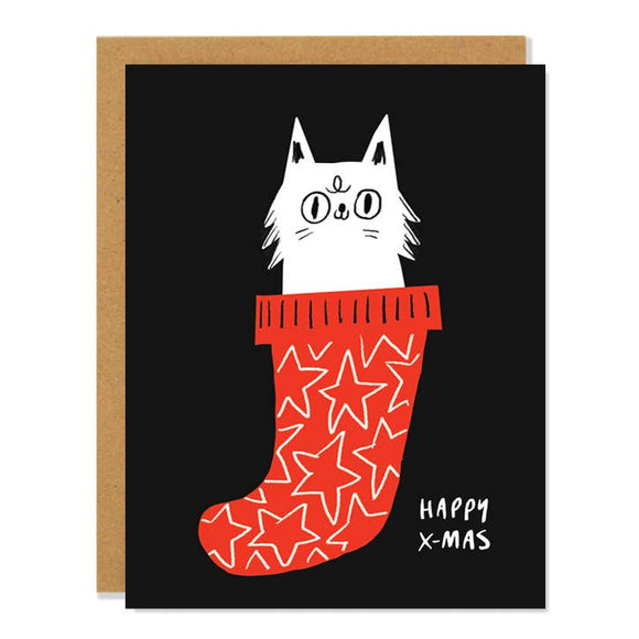 Christmas Stocking - Greeting Card