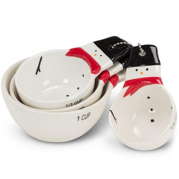 Happy Snowman Christmas Measuring Cups - Set of 4