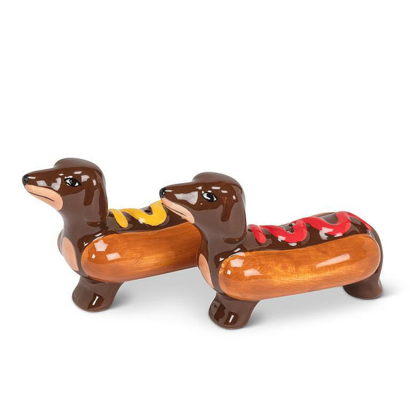 Dachshunds in Hot Dogs Salt & Pepper Shaker