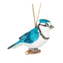 Blue Jay Carved Ornament-1